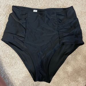 🖤 2/$10 Aerie High waisted Full Coverage Black Swim Bottoms
